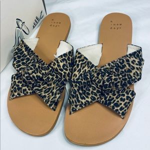 Livia Knotted Bow Slide Sandals